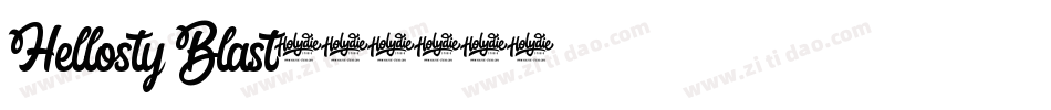 Hellosty Blast字体转换